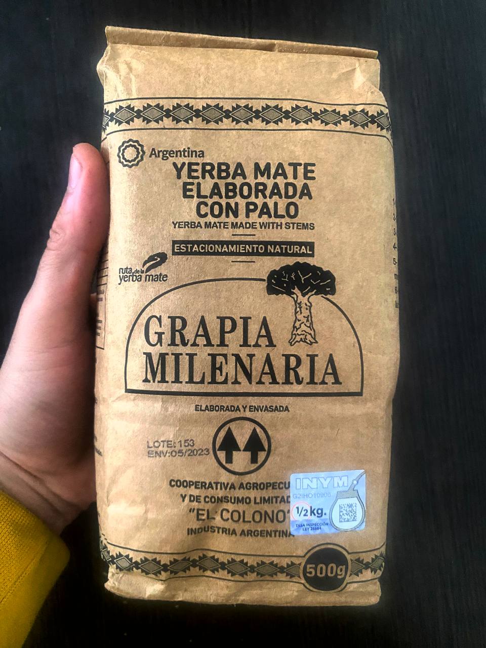 Yerba Mate GRAPIA MILENARIA от кооператива “El Colono”