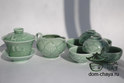 Набор посуды живая керамика «Лотос»