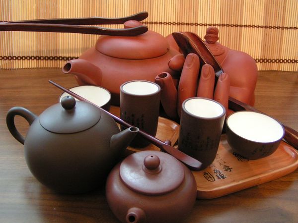 чайные наборы из глины