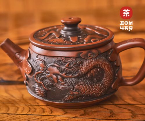 Чайник 450мл "Полет Феникса", цзяньшуйская керамика