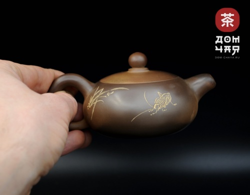 Авторский Чайник из Циньчжоу, дровяной обжиг #83, 125мл.