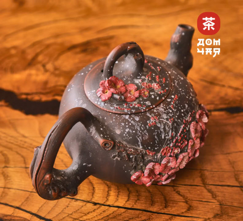 Чайник "Цветы", цзяньшуйская керамика, 270мл