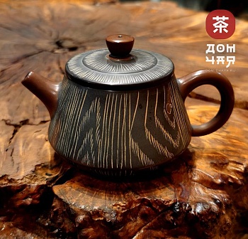 Авторский Чайник из Гуанси Шипяо "Древесный стиль" #119, 170мл.