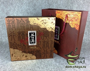Подарочная коробка, для прессованного чая (коробка, пакет)