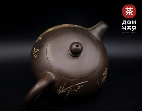 Авторский Чайник из Циньчжоу, дровяной обжиг #84, 125мл.