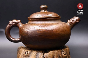 Коллекционный Чайник из Гуанси «Металлик», дровяной обжиг конца 20 века #228, 290мл.