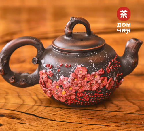 Чайник "Цветы", цзяньшуйская керамика, 270мл