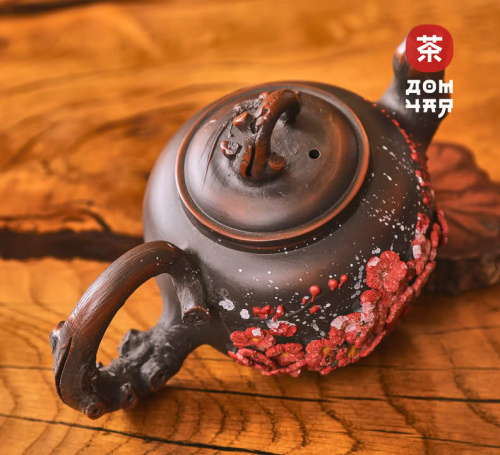 Чайник "Цветы", цзяньшуйская керамика, 270мл