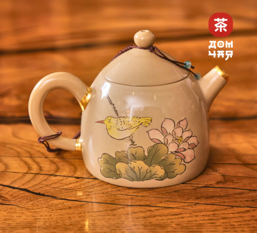 Авторский Чайник Кинцуги «Птица Рассвета», 160мл