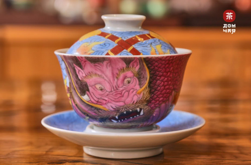 Гайвань Цзиньдэчжэнь "Хранитель Чая" , ручная роспись,160 мл.