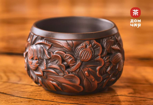 Резная пиала "Лотос" Цзяньшуй, 100мл.