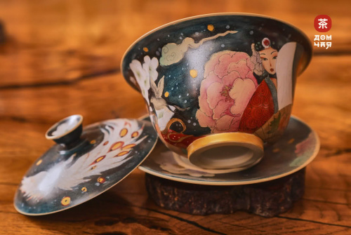 Глининая Гайвань "Внутренний Двор Императора", Цзиньдэджэнь, 170мл