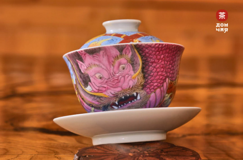 Гайвань Цзиньдэчжэнь "Хранитель Чая" , ручная роспись,160 мл.