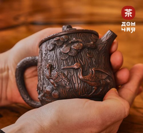Чайник "Тысячелетнее дерево", цзяньшуйская керамика, 210мл